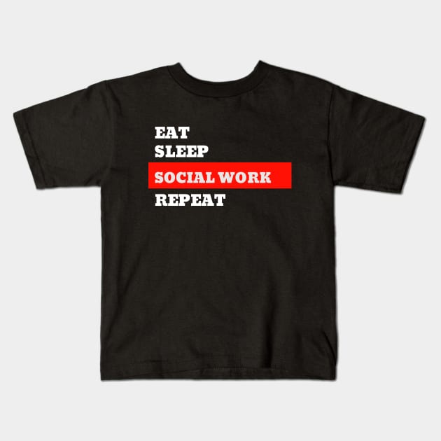 Social Worker T-Shirt Kids T-Shirt by SunArt-shop